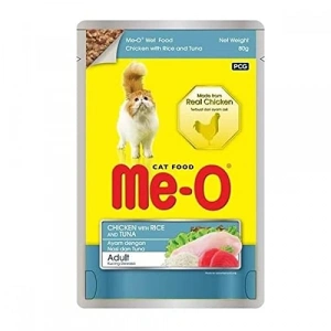 12 Adet Tavuk ile Pirinçli Yaş Kedi Maması, 80 gr