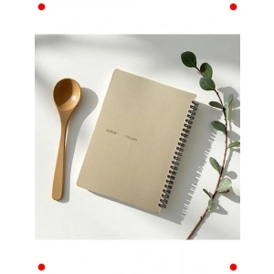 12 Haftalık Beslenme & Kilo Takip Defteri, Bej