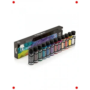 12li Akrilik Boya Seti - 60 cc Şişeler