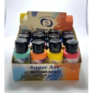 12li Akrilik Set, 12x50 mL, Sanat için