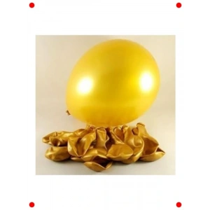 12li Altın Metalik Parti Balon Seti