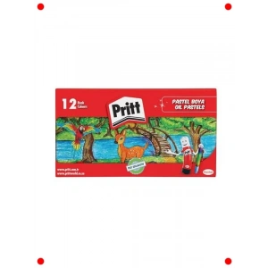 12li Canlı Renk Pastel Boya Seti