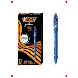 12li Hızlı Kuruyan Mavi Jel Kalem Seti 0.7 mm