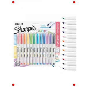 12li Karışık Renk Fosforlu İşaretleme Kalemi Seti