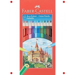 12li Renkli Boya Kalemi Seti - Kırılmaya Dayanıklı Uç