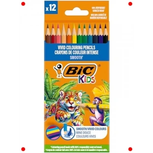 12 Renk Ahşap Kuru Boya Kalemi Seti