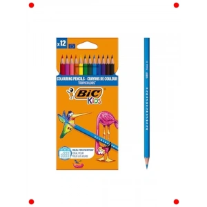 12 Renk Dayanıklı Kuru Boya Kalem Seti