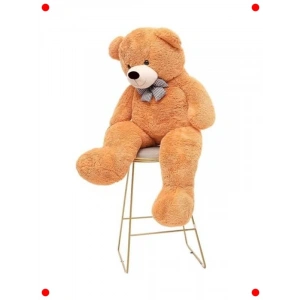 120 cm Papyonlu Kahverengi Dev Peluş Ayı Oyuncak