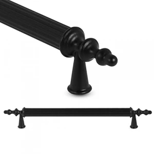 128 mm Mat Siyah Metal Kapak Kulplu Çekmece Kulp Seti (10 ADET)