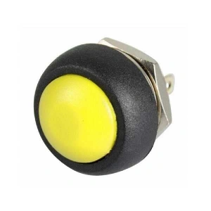 12mm PBS33B Buton, Sarı Renk Seçeneği ile