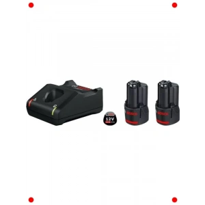 12V Akü Şarj Cihazı Seti (2x 2.0 Ah Akü Dahil)