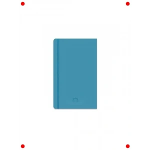 13x21 cm Düz Ciltli Defter, 96 Yaprak, Mavi