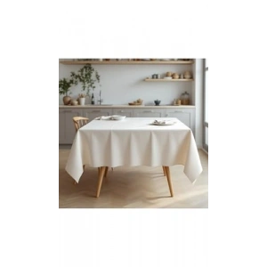 140x180 cm Doğal Keten Masa Örtüsü