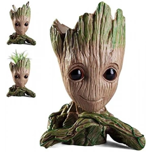 15 Cm PLA Plastik Saksı Figürü, Baby Groot Tasarımı