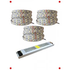 15 Metre Beyaz LED Şerit Aydınlatma Kiti