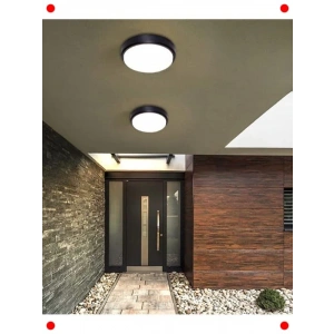 15W Siyah Modern LED Tavan Duvar Lambası IP65 Beyaz Işık