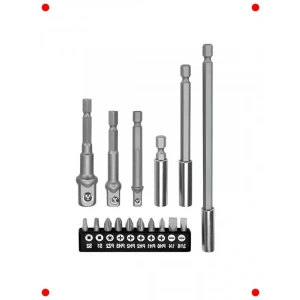 16 Parça Mıknatıslı Bits Uç ve Adaptör Seti