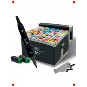 168 Parça Çantalı Sanat Markör Seti