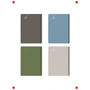 17x24 Düz Sert Kapak Defter - 96 Yaprak Not Defteri