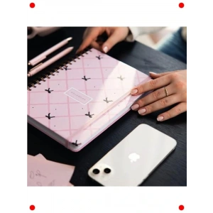 17x24 Spiralli Sert Kapak Düz/Çizgisiz Not Defteri