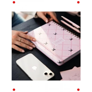 17x24 Spiralli Sert Kapak Düz/Çizgisiz Not Defteri