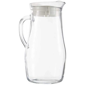 1.8 L Cam Sürahi, Tekli, Beyaz Renk