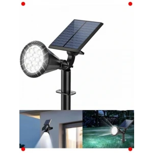 18 LED  Bahçe Spot Lambası - Beyaz, Su çirmez