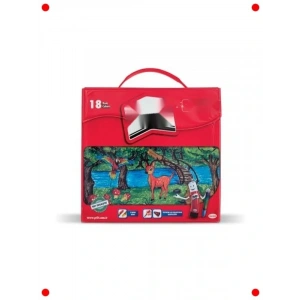 18 Renk Pastel Boya Seti - Taşınabilir Çantalı