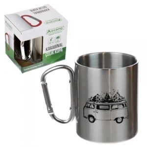 180 ml Kapasiteli Katlanır Saplı Çelik Kupa, Pratik Kullanım Sunar