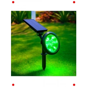 18W Solar Bahçe Lambası - 9 LED Yeşil, IP65