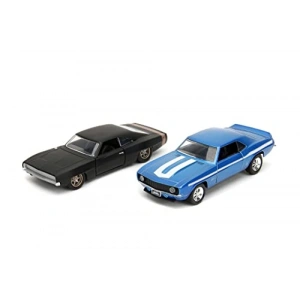1969 Chevrolet Camaro ve 1968 Dodge Charger Model Araba Seti
