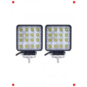 2 Adet 16 LED Off Road Sis Çalışma Lambası (12 Volt)