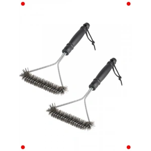 2 Adet Paslanmaz Çelik Izgara Fırçası, 30 cm