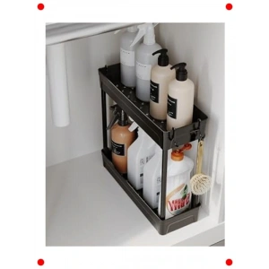 2 Katlı Çok Amaçlı Evye Altı & Banyo Düzenleyici