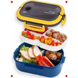 2 Katlı Sızdırmaz Beslenme Kutusu - Çl/Kaşık Dahil ()