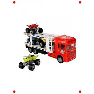 2 Katlı Taşıyıcı Kamyon ve 4 Araç Seti