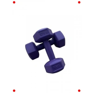 2li 1 Kg Köşeli Plastik Egzersiz Dambıl Seti