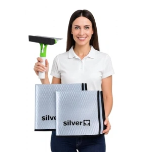 2li Extra Kalın Krofiber Cam Bezi, 300 GSM, 40x40 cm, İz Bırakmaz