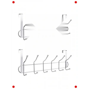 2li Kapı Arkası Metal Askı Seti - Çok Amaçlı