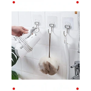 2li Krom Yapışkanlı Duvar Kancası Seti