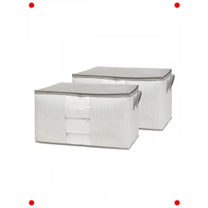 2li Mega Boy Pencereli Gri Çizgili Saklama Hurcu Seti