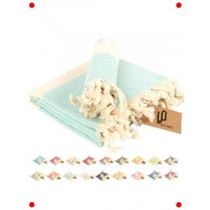 2li Organik Pamuk Peştemal Havlu Seti - Mint