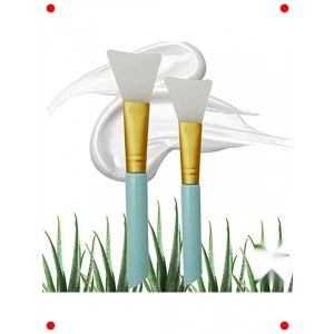 2li Silikon Yüz Maske ve Krem Spatula Seti