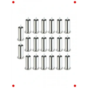 20 Adet M8 Metrik Krom  Ayağı - 15 cm