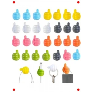 20li Başparmak Duvar Kancası Silikon Yapışkan Askı Seti