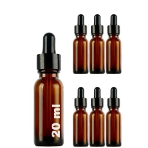 20 ml Metal Kapaklı Damlalık Şişe, 6 Adet