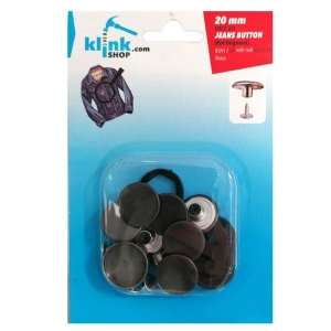 20 mm Çekme Düğme Kiti, 8 Adet Çivili Düğme ile