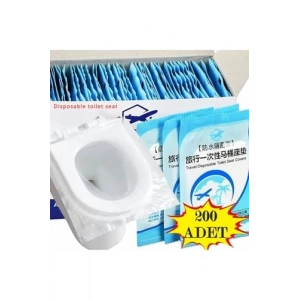 200 Adet Tek Kullanımlık Klozet Örtüsü, Pratik Dispenser ile