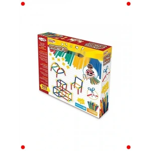 200 Parça Esnek Yapı Çubukları Seti - 3+ Yaş