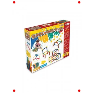 200 Parça Esnek Yapı Çubukları Seti - 3+ Yaş